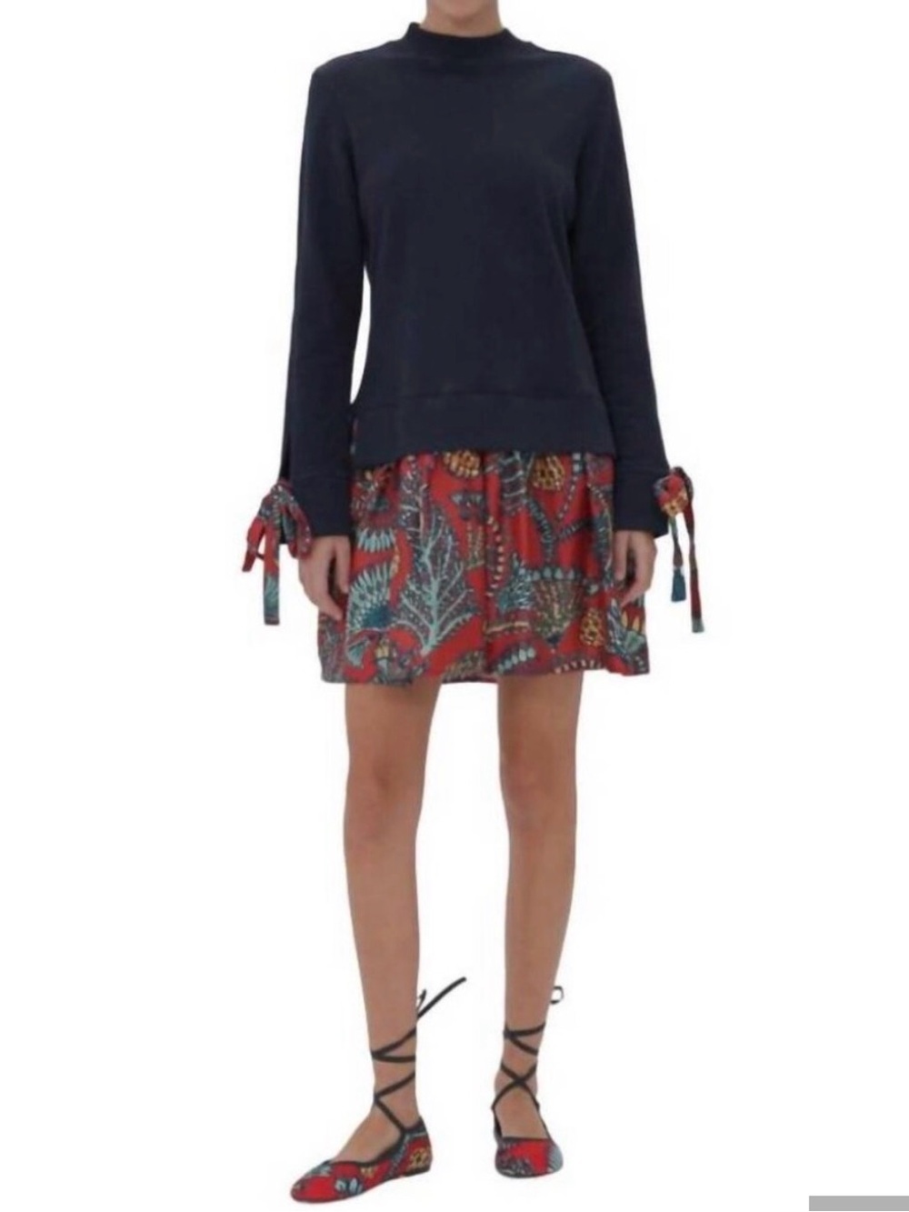 NWT La DoubleJ Mixed media sweatshirt Sweater - Picture 15 of 16